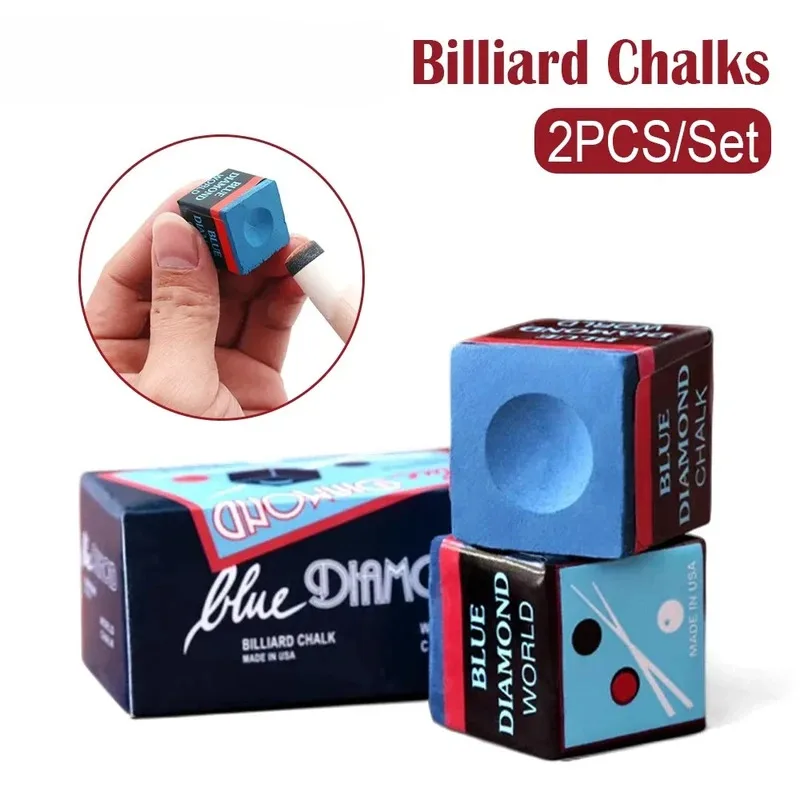 

Billiard Chalk 2pcs Box Oil-Based Non-Sticky Snooker Specific Chalk Precision Cue Accessories High Adhesion Powder