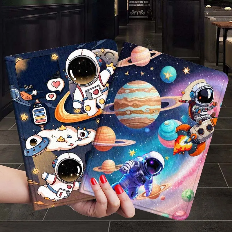 Cartoon anime astronaut For Samsung Galaxy Tab S7 S8 S9 S10 FE Plus 12.4 13.1 Inch Tablet Case