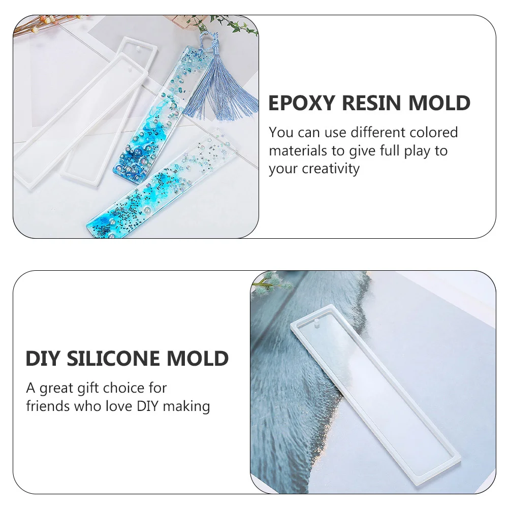 

12Pcs Bookmark Casting Silicone Mold DIY Craft Molds for Resin Bookmark Making Book Marker Tools DIY Gift Ideas