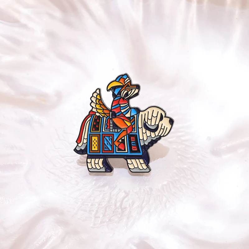 الكرتون كول الكلب المينا دبابيس مخصصة أنيمي دور شارة التلبيب على ظهره الملابس دبابيس مجوهرات بأشكال حيوانات هدية للأطفال الأصدقاء #6