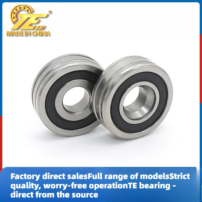 688RS non-standard stainless steel deep groove ball sunken hole bearing outer ring open double groove 6 * 18 * 6mm