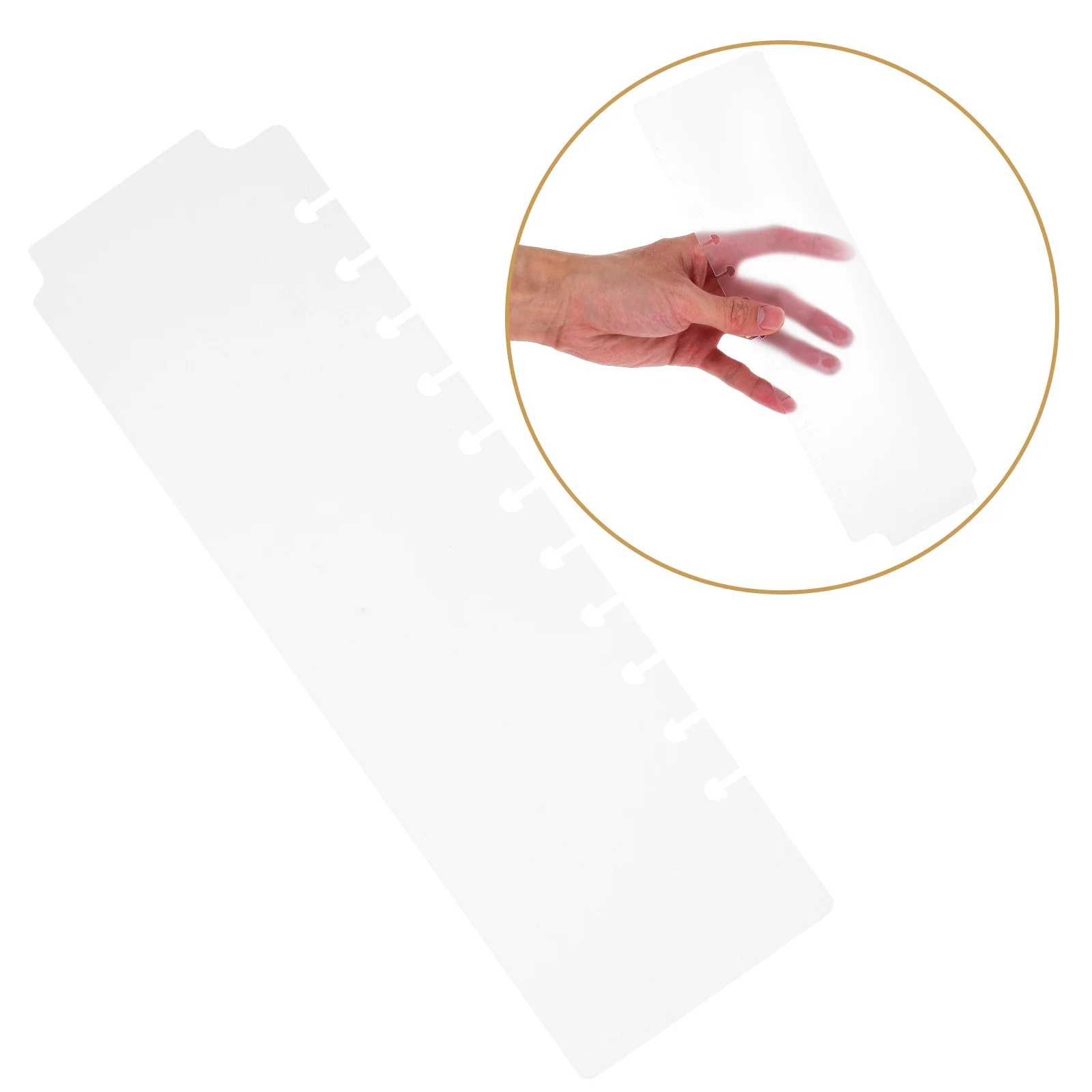 

5pcs Plastic Tab Dividers For Notebook Dividers Month Divider Index Page Loose Leaf Tabs Binder Accessories Separators For