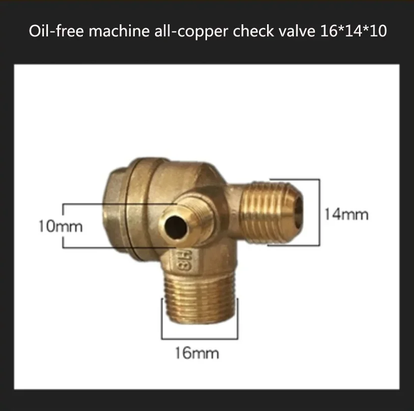 Unidirectional Check Valve Connect Pipe Fittings Check Valve Connector Tool For Air Compressor Replacement