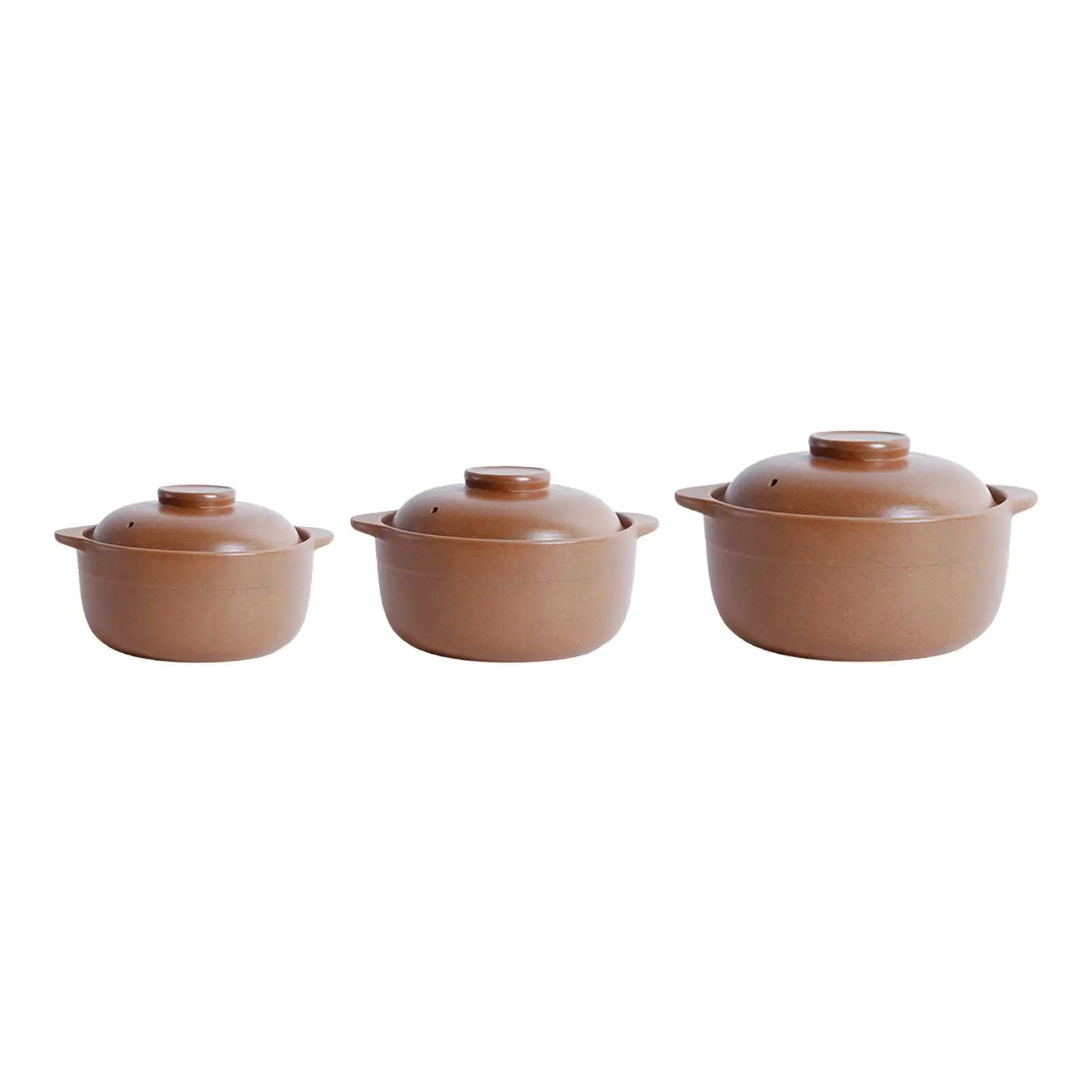 Claypot Rice Pot Rice Cooking Cantonese Claypot Rice Unglazed Cookware Binaural Handle Clay Pots for Cooking Clay Cooking Pot