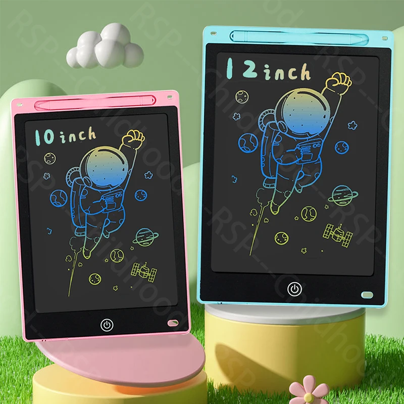 Tavoletta grafica per scrittura LCD da 12/10 pollici utilizzata per scrivere/pittura/apprendimento/giocattoli elettronici educativi regalo per bambini