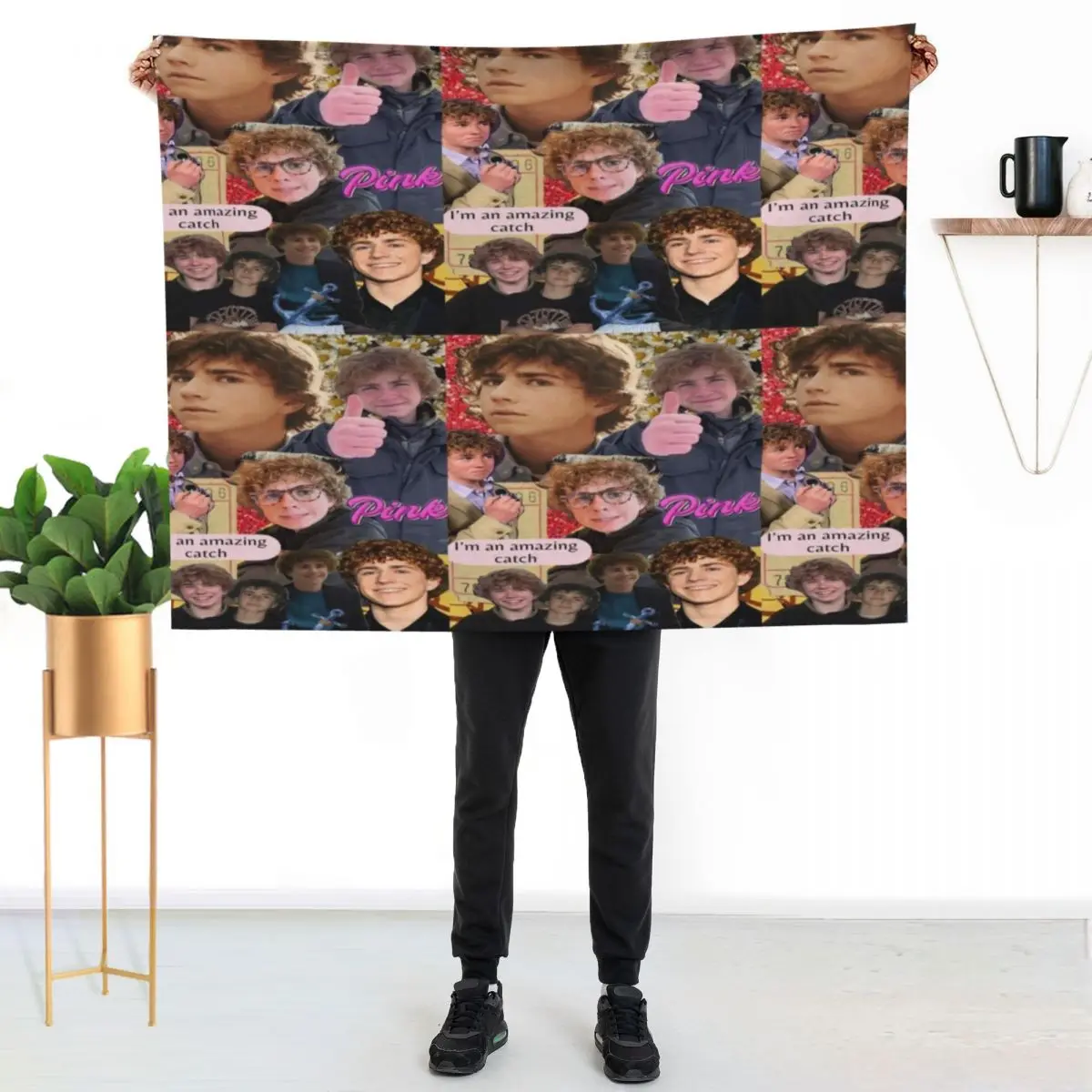 percy jackson walker scobell collage Throw Blanket Sofa Summer Beddings decorative Softest blankets and throws Large Blankets