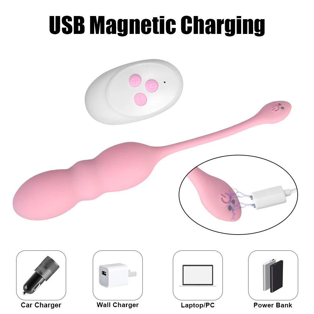 Telescopic Vibrating Egg G Spot Vaginal Massager Jump Egg Sex Toy for Women Remote Control Thrusting Panty Vibrator