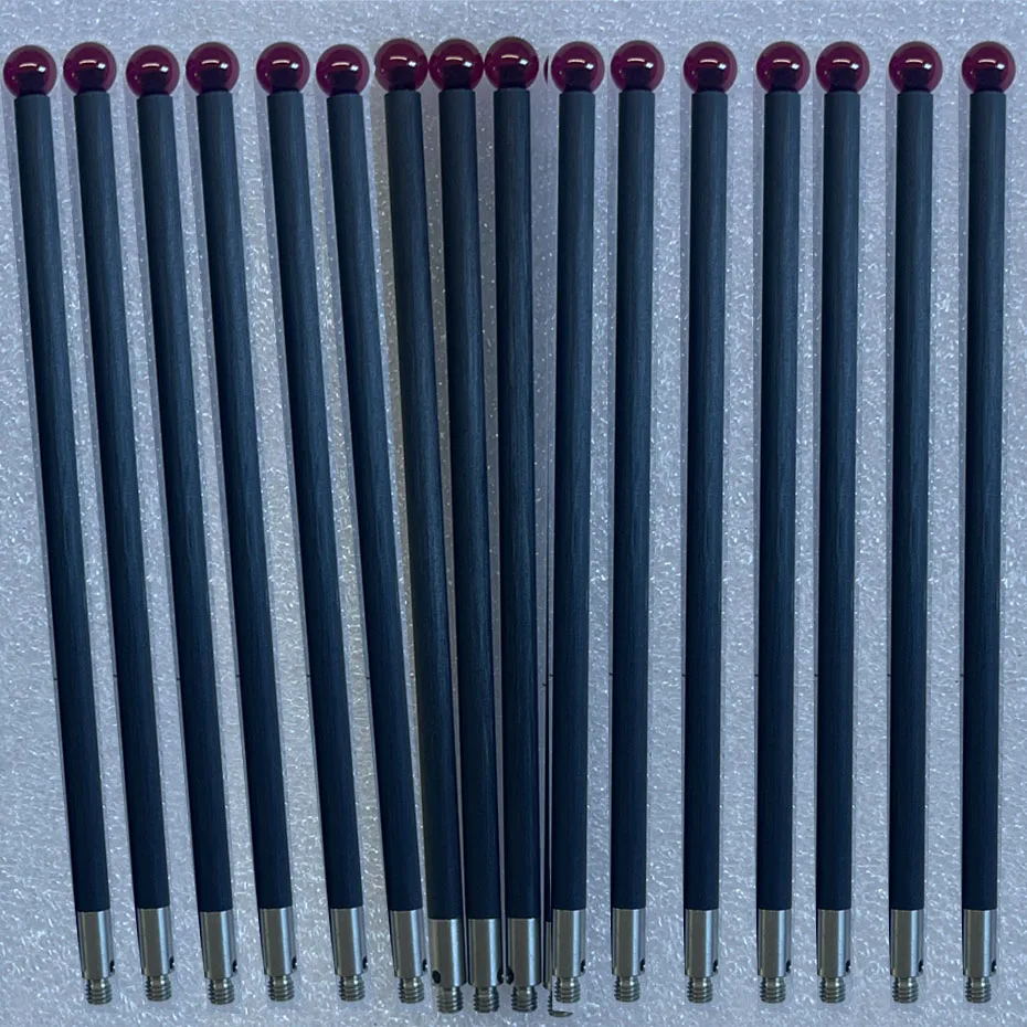Three coordinate carbon fiber rod ruby ball measuring needle M2M3 thread