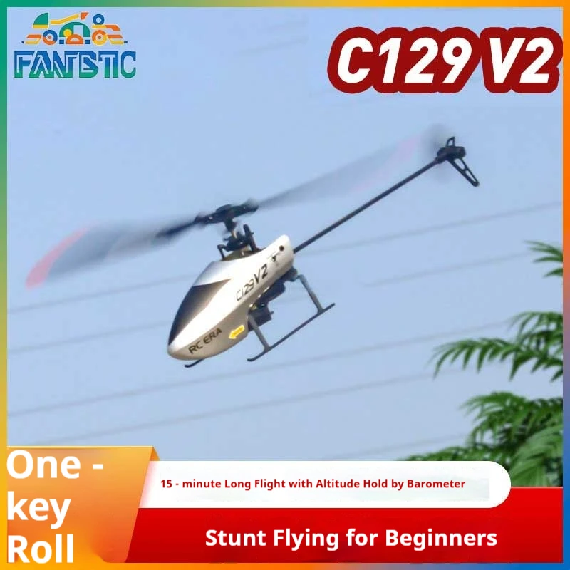 Rc Era C129v2 Remote Control Helicopter 4 Channel Single Rotor Flybarless Barometer Altitude Hold 6 Axis Gyro Stunt Airplane