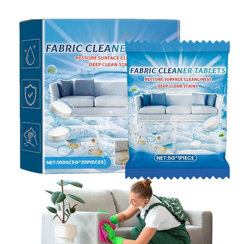 Fabric Cleaning Tablet Extra Strength Fabric Protector Tablet Multipurpose Effective Easy Sofa Cleaning Tablet Deep Clean For