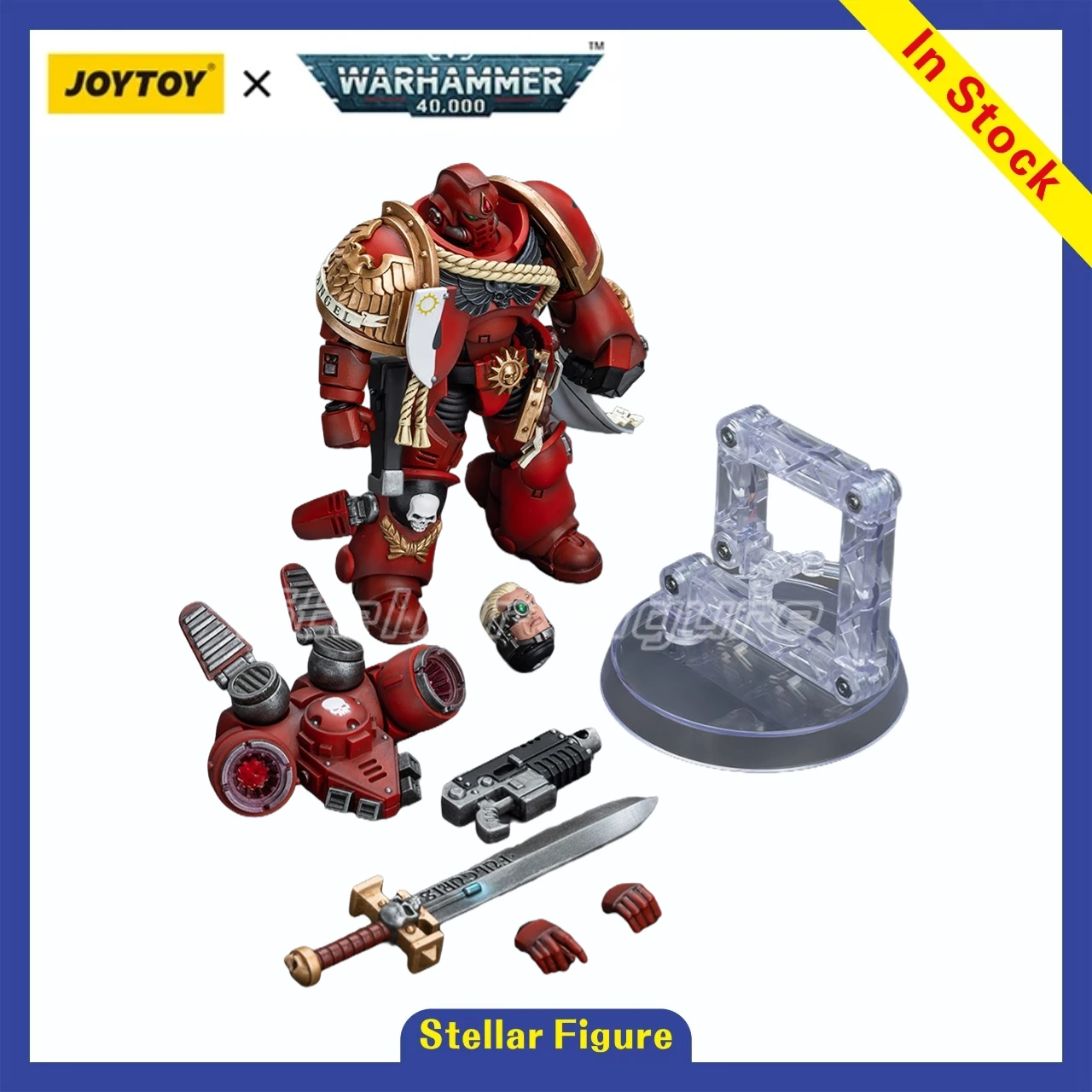 

【SF】JOYTOY 1/18 Фигурка Кровавые ангелы Капитан с Jump Pack Модель игрушки Подарки Коллекция украшений