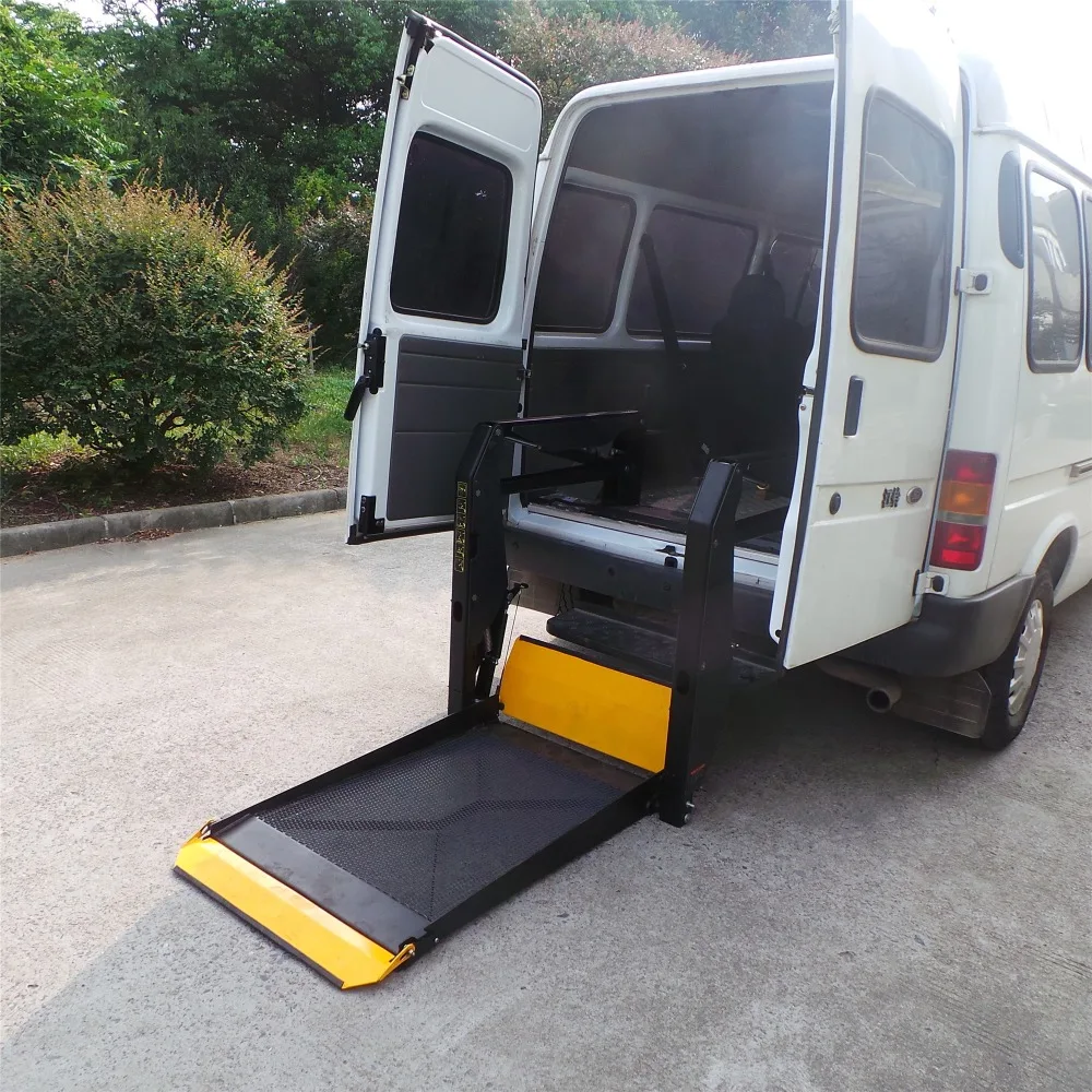 Electric Hydraulic Patient Transfer Wheelchair Platform Lift For Car Van Minivan Truck Disabled Handicapped People 300kg Capaci
