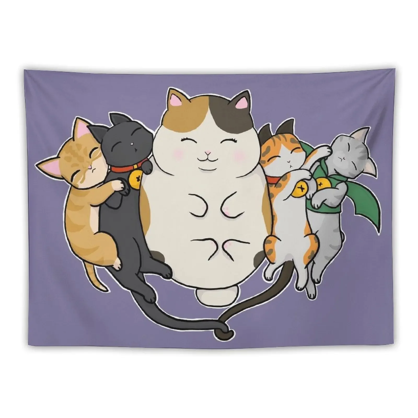 

Sleepy Cats Tapestry Room Decoration Korean Style Mushroom Hanging Wall Things To Decorate The Room Tapestry