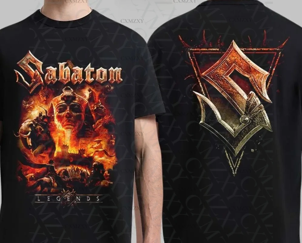 

Sabatons Legends Cover S Shield Logo Two Sided T-Shirt
