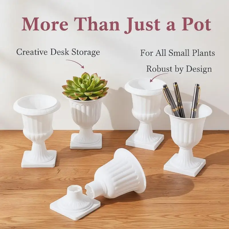 High Quality Plastic Succulents Pot Nordic Minimalist Mini Planter For Desktop Trending Indoor Flower Container