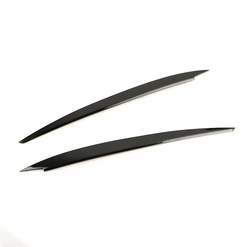 Glossy Black 2pcs Car ABS Headlights Eyebrow Eyelids Cover Trim For VW Golf 7 MK7 GTI GTD GTE R-Line R TDI TSI MPI 2014-2018