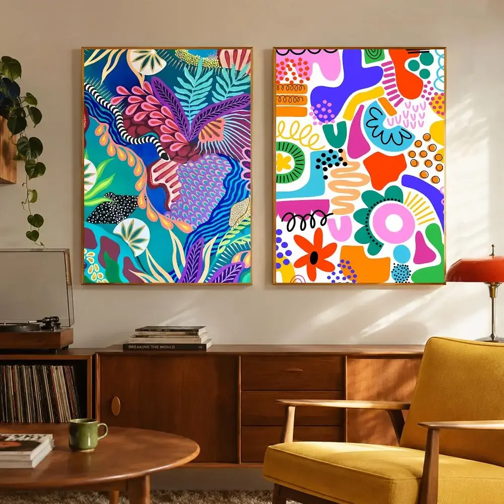 Ornate Art C-Colorful Artistic Decorative Patterns Poster Stylish Home Interior Art & Beautiful Room Decoration