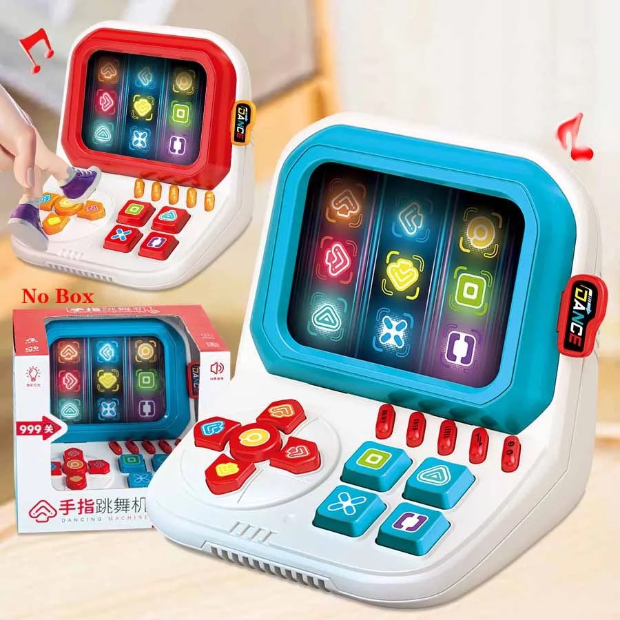 Finger Dancing Game Machine Fun Puzzle Portable Children Breakthrough Stress Relief Training Memory Toys With Lighted Music