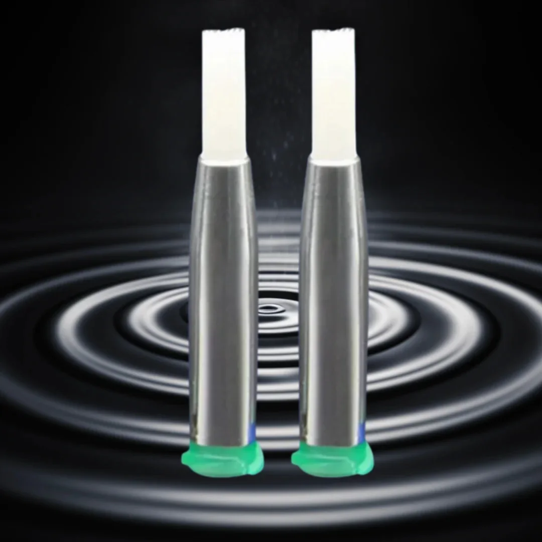 

10Pcs 18G Brush Tip Dispensing Needles, Double Thread EFD Compatible with 4mm Soft Brush for Precision Glue & Epoxy Spreading