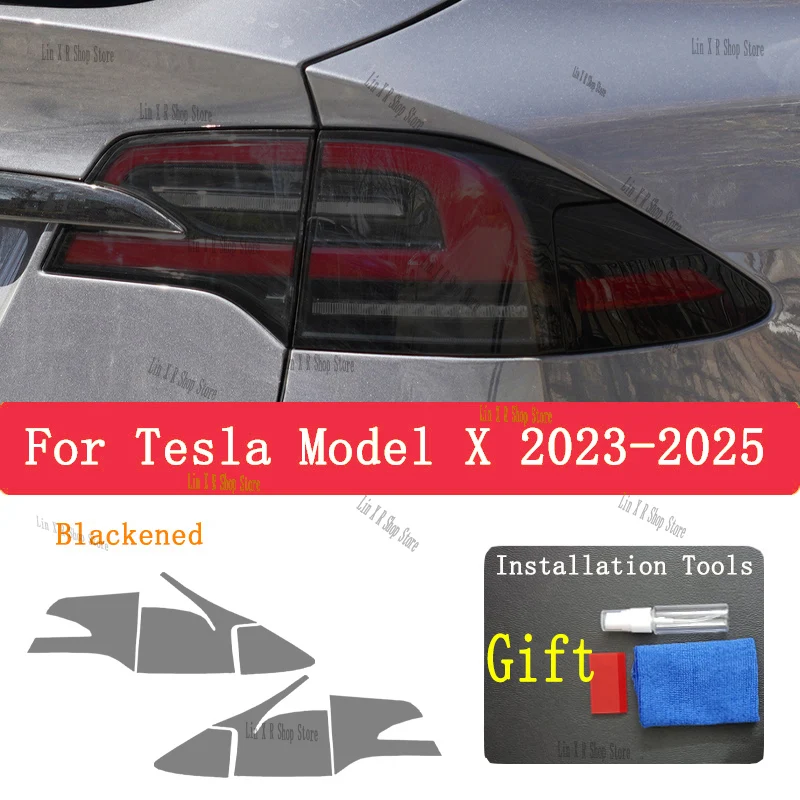 

For Tesla Model X（2023-2025） Car Exterior Headlight Anti-scratch Front Lamp Protective Film Cover Repair Accessories