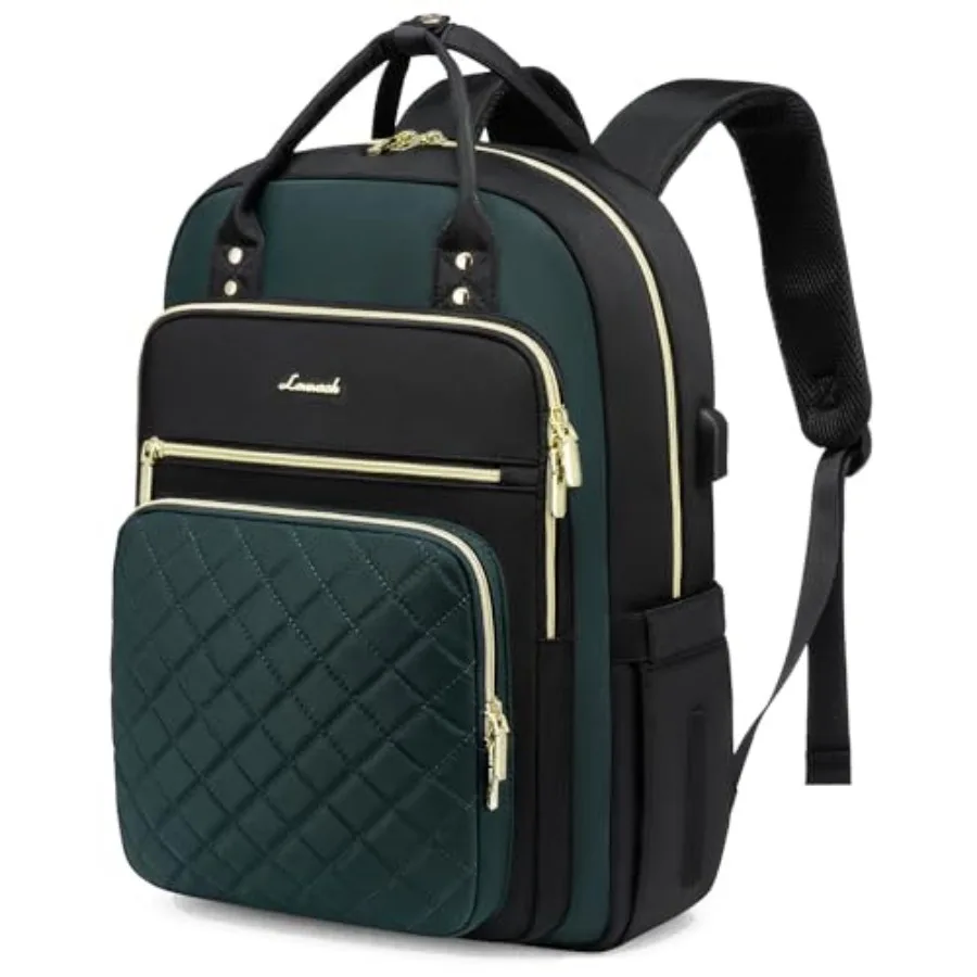

LOVEVOOK Laptop Backpack Purse for Women, 15.6" Laptop Bag for Travel with USB Port, Water Resistant Lightweight Daypacks for C