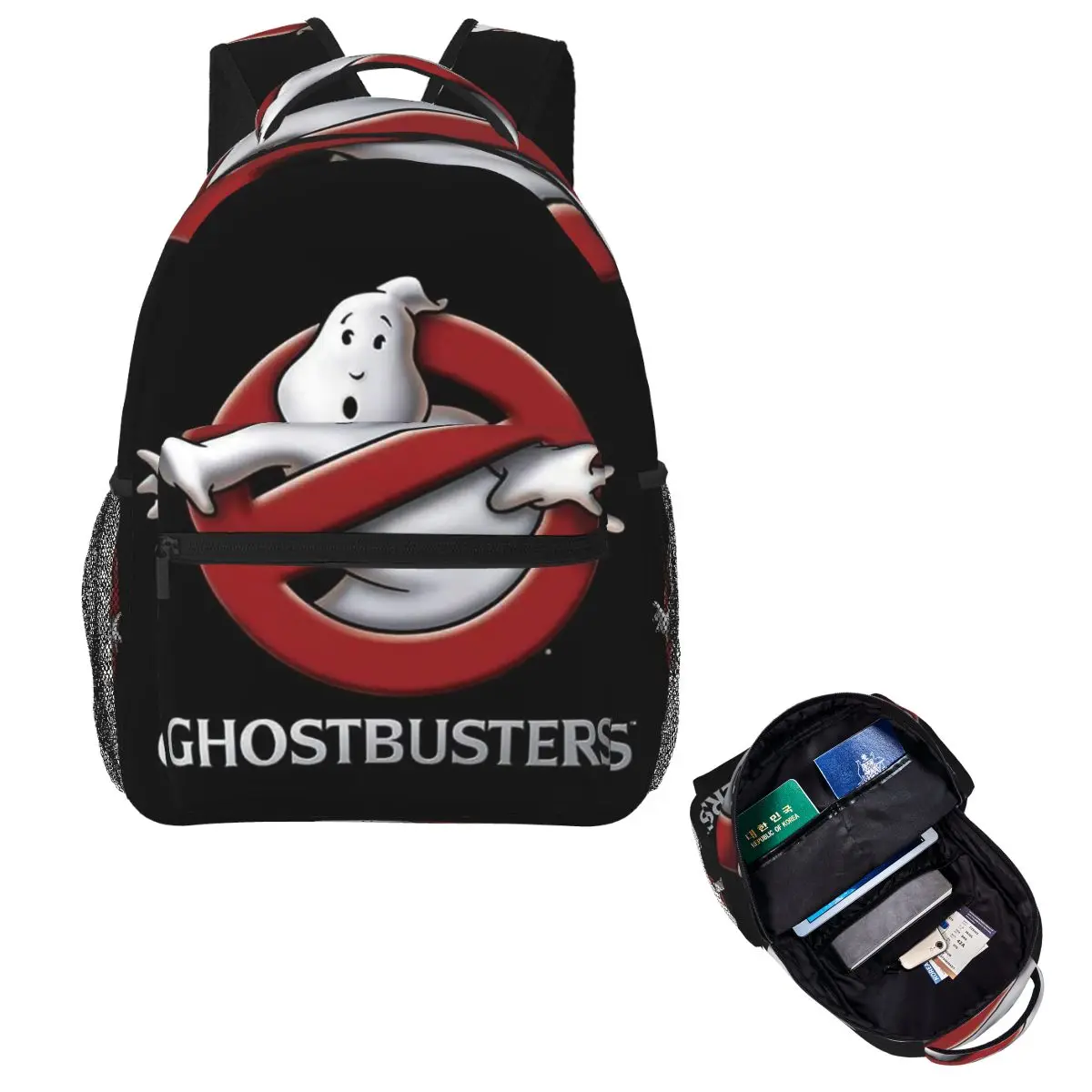 

The GhostBusters Logo Pattern Backpack Hot Sale Daypack Large Capacity Boys Girls BookBag School Bag Shoulder Bags for Men Women