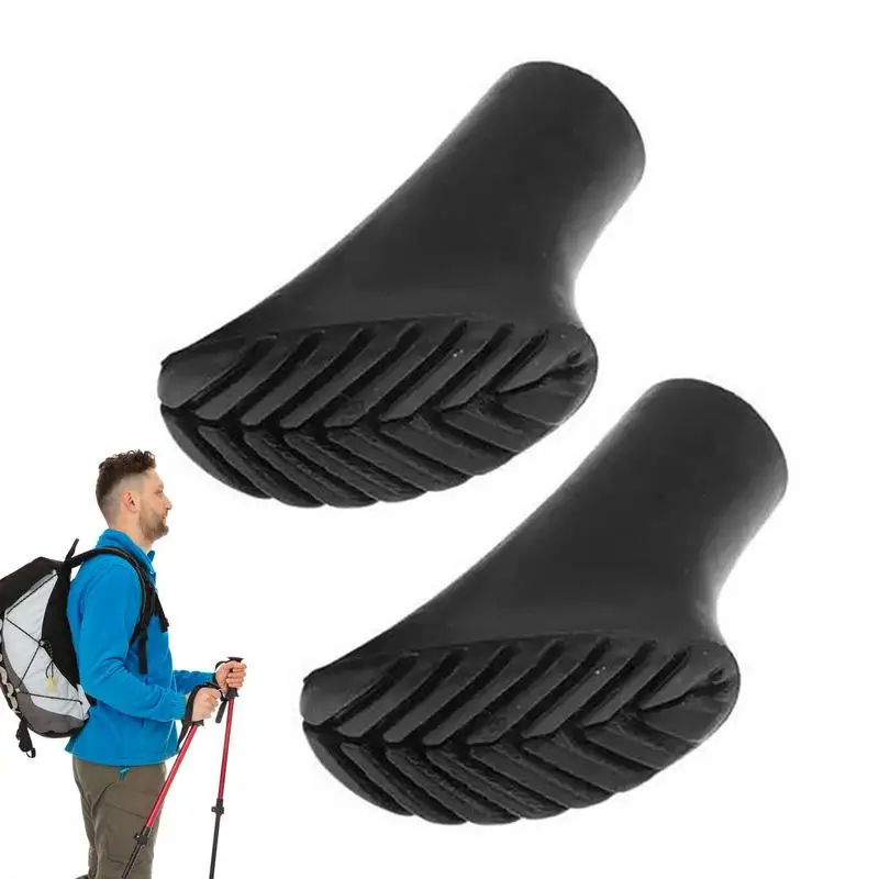 Rubber Feet For Hiking Sticks Outdoor Trekking Sticks Tips Mountaineering Accessories Walking Sticks Rubber Feet Fits Most