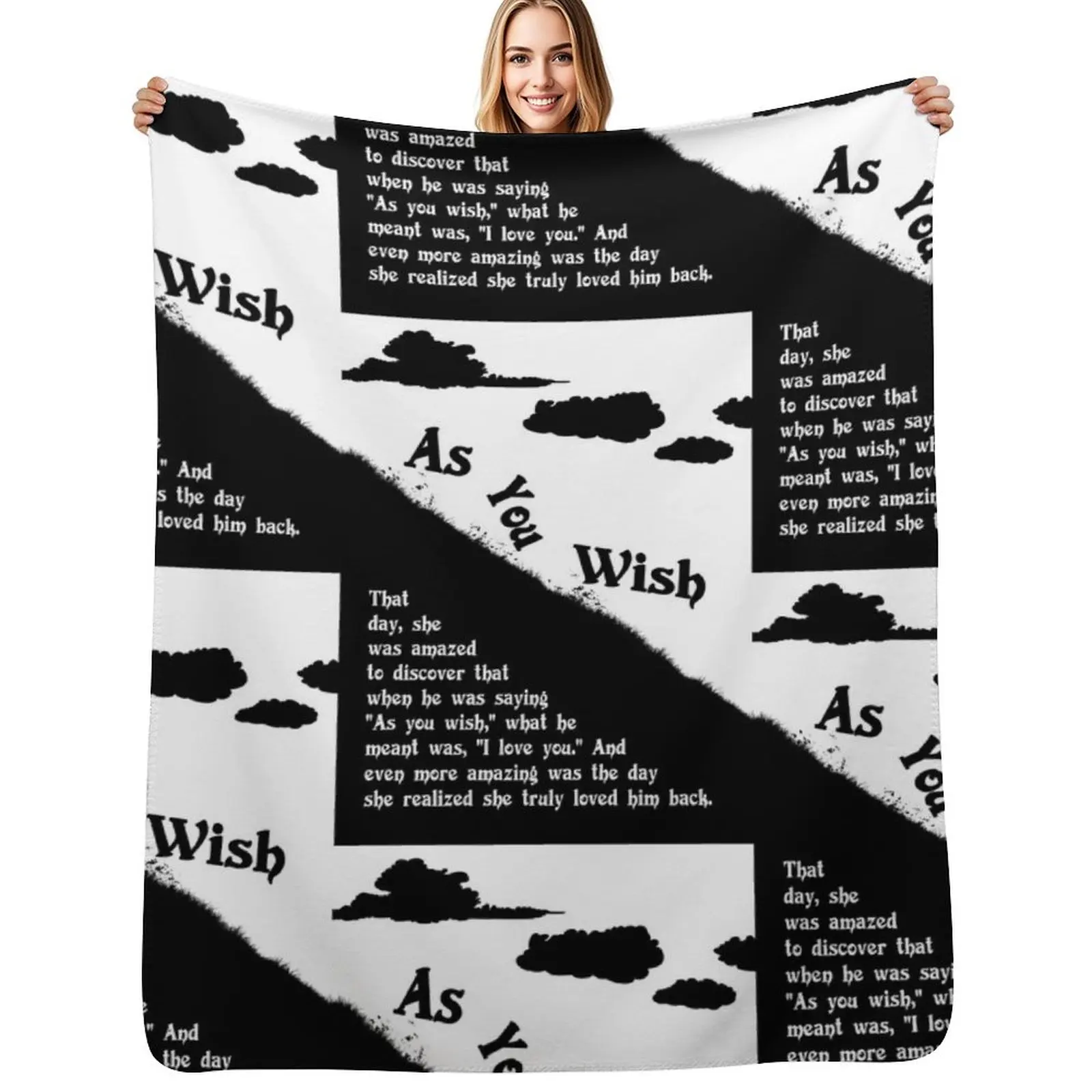 As you wish - The princess bride Throw Blanket Fuzzy Plush Throw Blanket for Sofa Chair