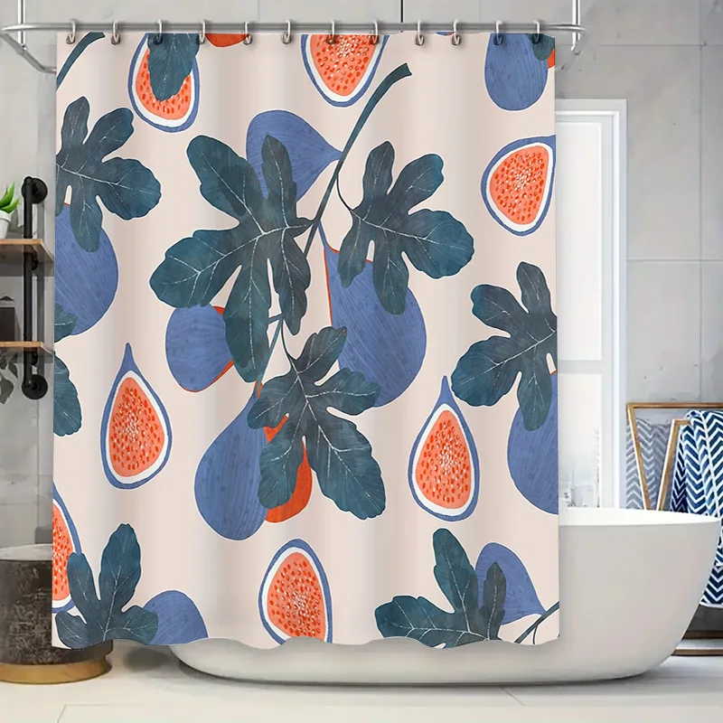 

Ботаническая занавеска для душа с тропическими листьями, узор, декор для ванной комнаты, фермерский дом, природа, фон с принтом, художественный домашний текстиль, винтажный