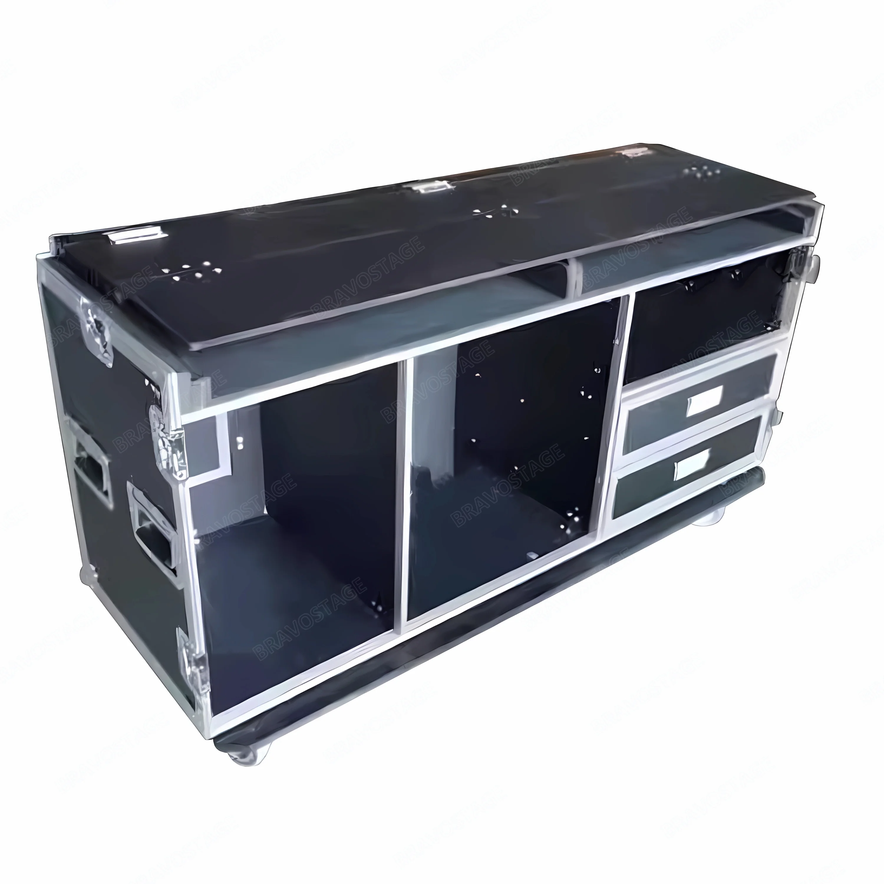 

BRAVO Customized Outdoor Studio Video Production Hanging Screen Mobile Live Broadcast Workstation Flight Case