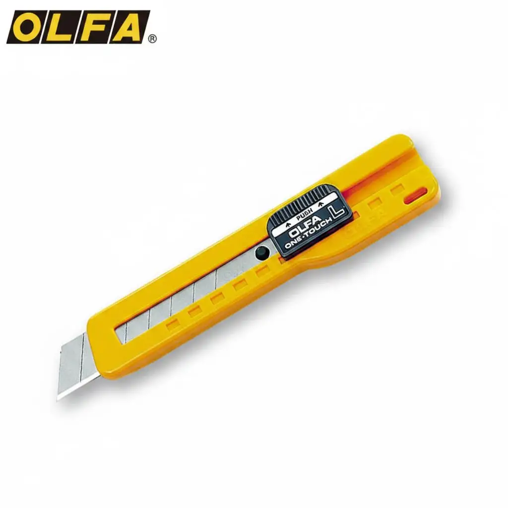 

﻿JANPEN OLFA SL-1 Large Model Craft Production Cutters Paper Cutting One-Touch Slide Lock Cutter Home Office Knives 18mm