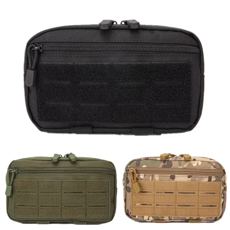 Tactical MOLLE EDC Pouch First Aid Cell Phone Holder Waist Pack Emergency Utility Organizer for Hunting Camping Outdoor