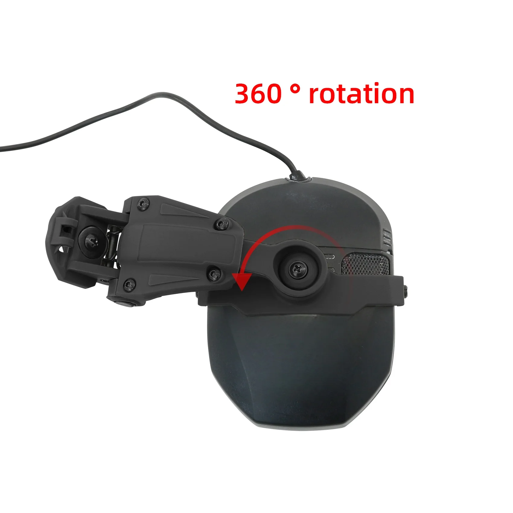 Tactical Headset Bracket Wendy Helmet  Adapter for Walker's Razor Slim Electronic Hearing Protection Shooting Headset