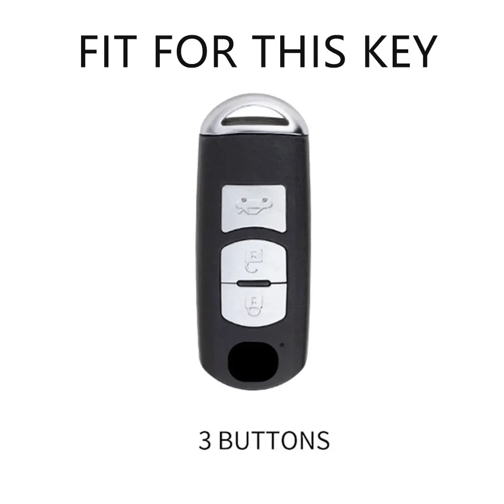 Car Remote Key Case Cover for Mazda 2 3 6 Atenza Axela Demio CX-5 CX5 CX-3 CX7 CX-9 TPU 3 Button Fob Shell Protector Accessories