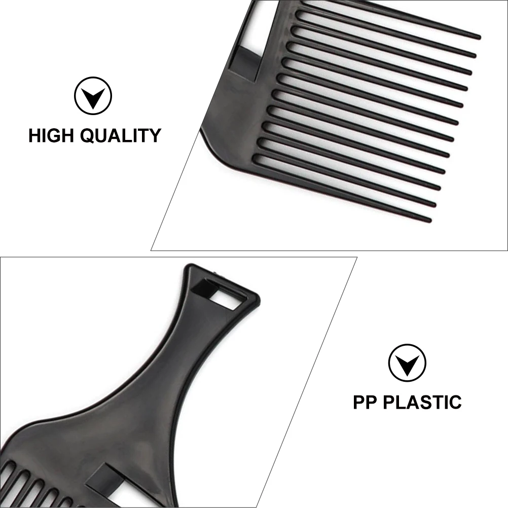 

3 Pcs Hair Pick Comb Afro Fork Big Back Styling Detangle Plastic Curly Men Women Long Short Hair Care Tools