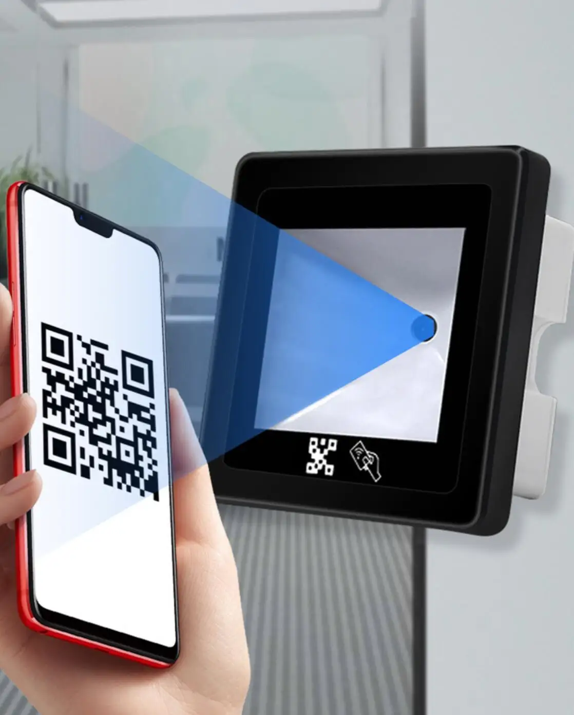 

1D 2D сканер штрих-кода RS232 RS485 USB WG26 ID IC Проводной модуль сканирования RFID-считыватель карт Контроллер доступа QR-кода