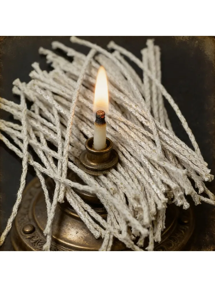 10/30/50/100 pièces Mèches en coton à fil de cuivre pour briquet à essence, Mèches de remplacement universelles en coton pour briquet, Accessoires pour cigarettes