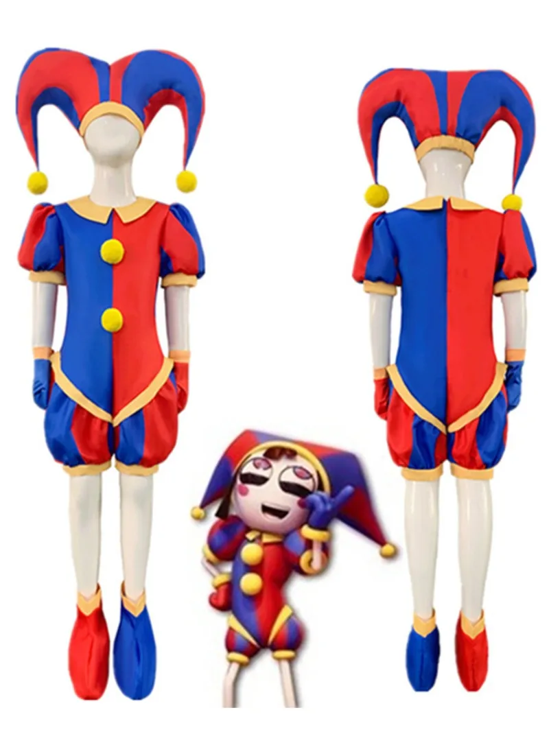 Kids Amazing Digital Circus Pomni Cosplay Costume Womans Sexy tuta Cartoon Jax theatre Ragatha Caine Costume regali di natale