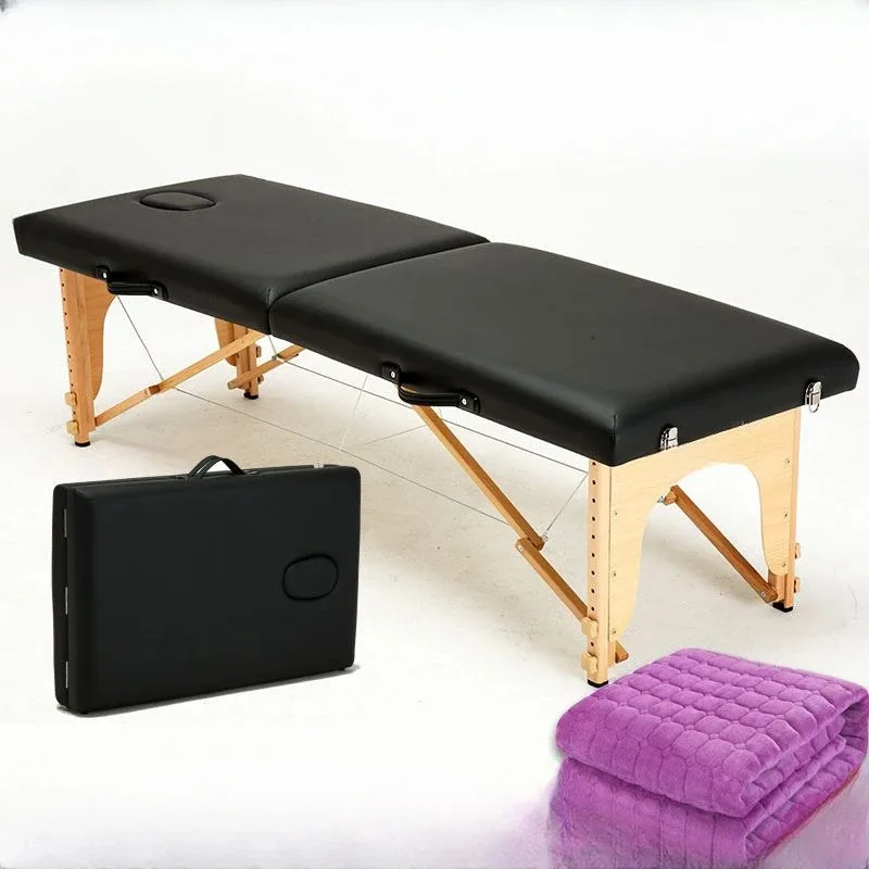 Beauty Physiotherapy Massage Tables Tattoo Medical Home Folding Massage Tables Knead Lettino Estetista Salon Furniture QF50MT