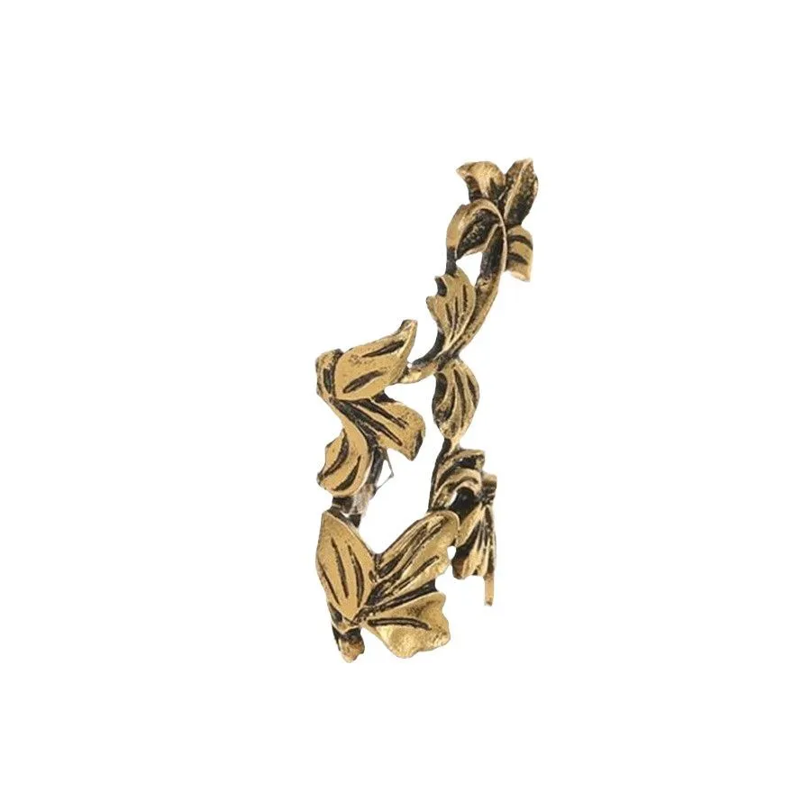 

Retro hollow carved ear clips, leaf vine ear bone clips, fashionable and personalized single ear clips