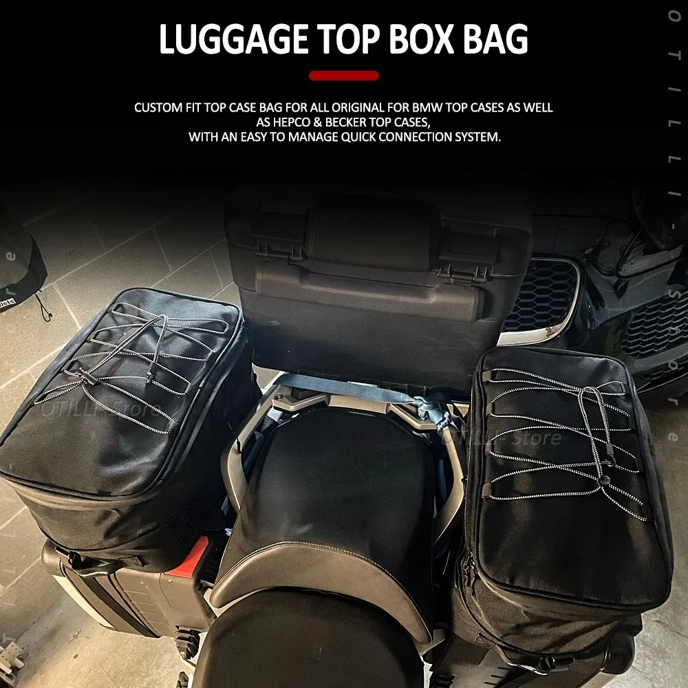 

Top Box Panniers Bag Case R1200GS ADV Panniers Bag Side Case Luggage Bags K1600GT For BMW F800GS F900XR R1250RT F750GS G650GS