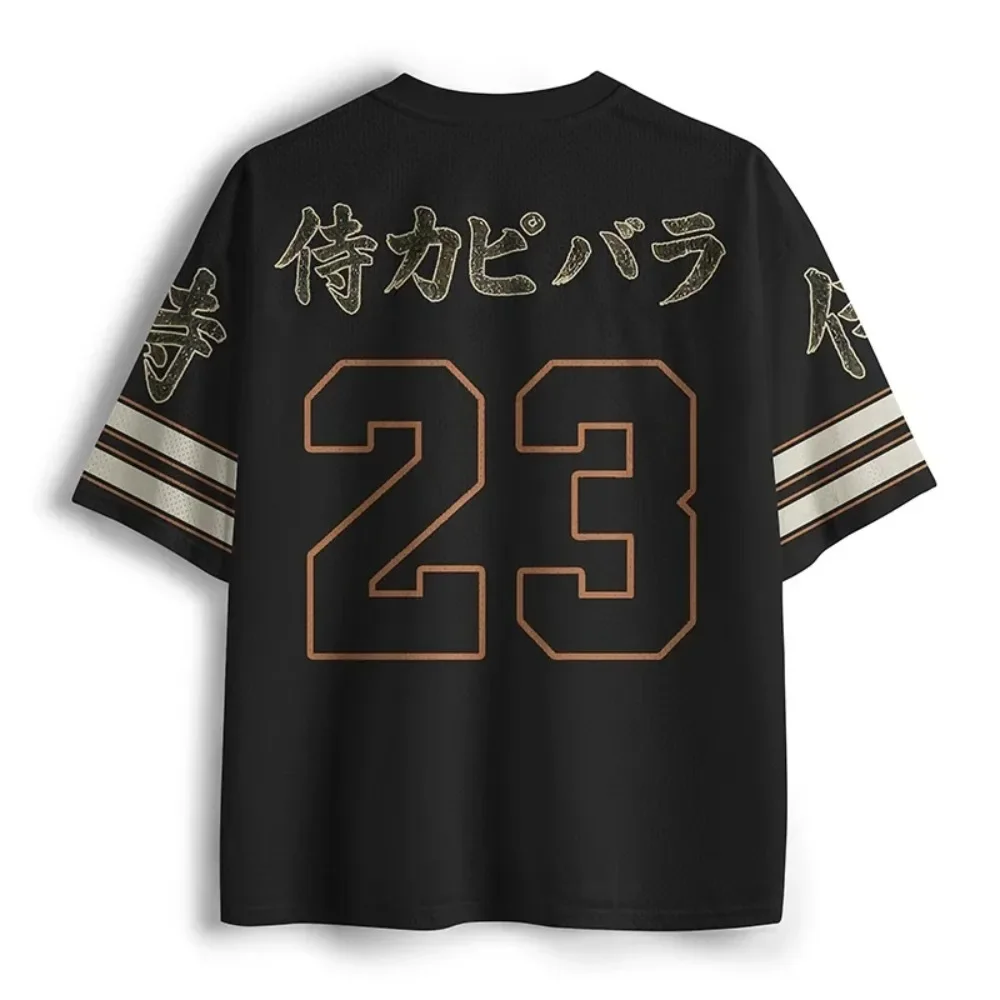 Unheimliches Yokai-Dämonen-Laternen-Katzen-Print Unisex Streetwear T-Shirt Dunkles Urban-Gothic Kurzarm-Oberteil für Ausgehzwecke, Clubpartys und Treffpunkte – Detail 7