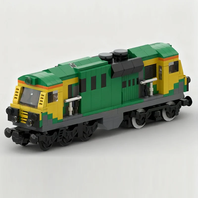 Modelo de coche urbano MOC, ladrillos de construcción Clase 70, locomotora diésel, tren, tecnología Modular, regalos, vacaciones, montar, juguetes para niños, traje