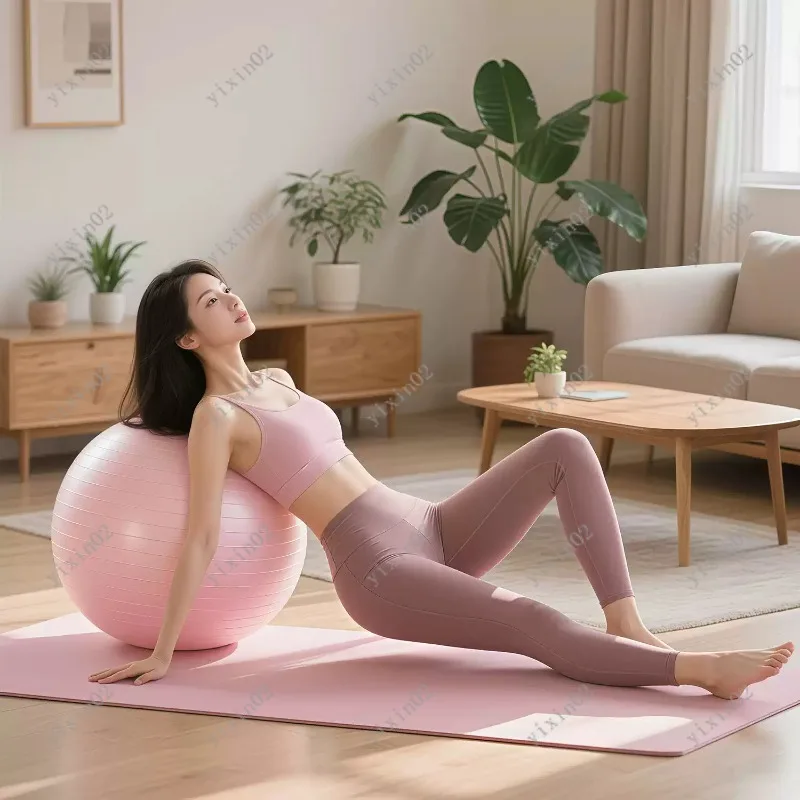 Anti-Burst PVC Yoga Ball Fitness Exercise Ball for Gym Home Workout Training