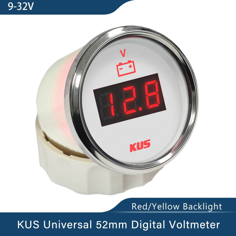 KUS Universal Voltmeter 8-16V 18-32V 9-32V Racing Car Volts Meter 2\