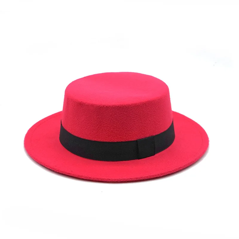 Elastic Ribbon Hat Winter Hat Stylish Hat Flat Top Hat Jazz Hat Bow Hat Fashionable Hat Concave Convex Surface Hat For Party Hat