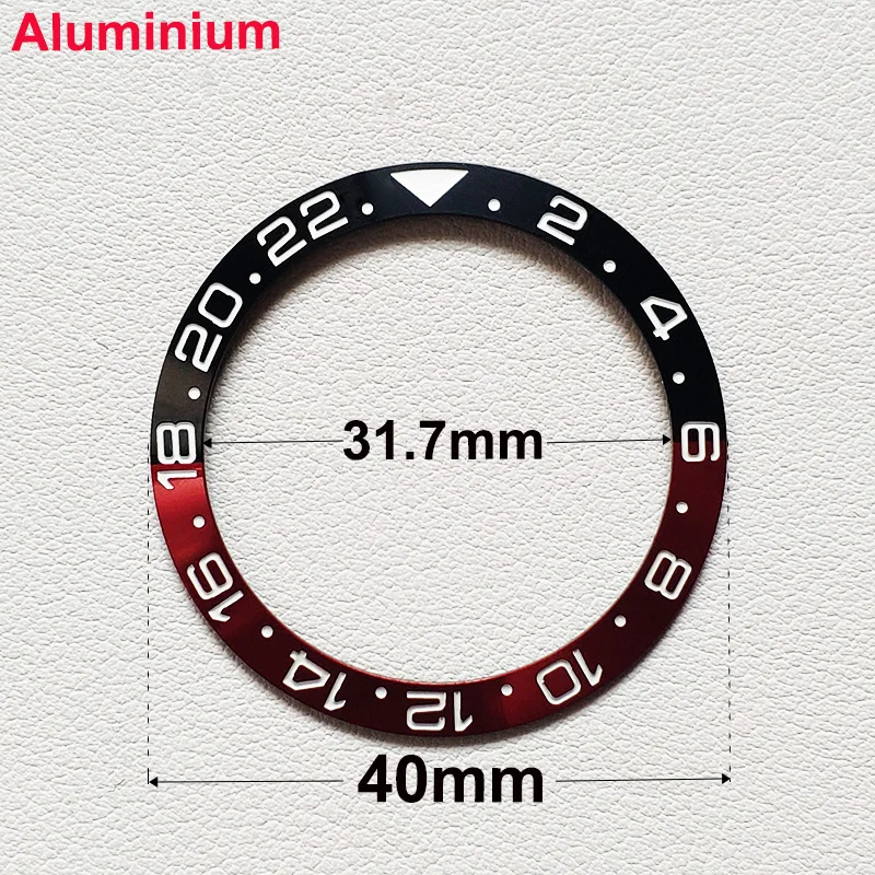 40mm * 31,7mm Keramik-Uhrenlünetteneinlage Passend für 42mm bis 44mm Taucher-GMT-Yacht-Sea-Dweller-Uhrengehäuse Uhrenring-Zubehör – Detail 25