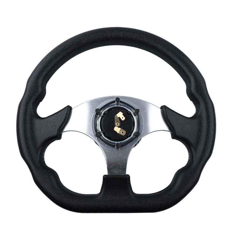 Universal Car Steering Wheel 13 Inches 320MM Aluminum Leather Aluminum Racing Sport Steering Wheel With Logo Auto Accessories