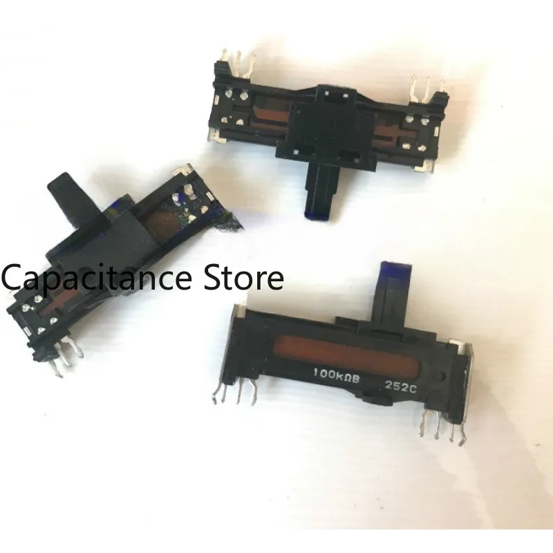 5PCS 35mm straight slide  potentiometer for recording machine tuning pusher, high and low frequenc adjustment 