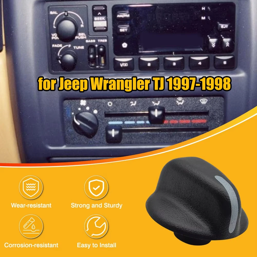 

4882790 A/C Heater Knob Climate Control Knob Switch for Jeep Wrangler TJ 1997-1998